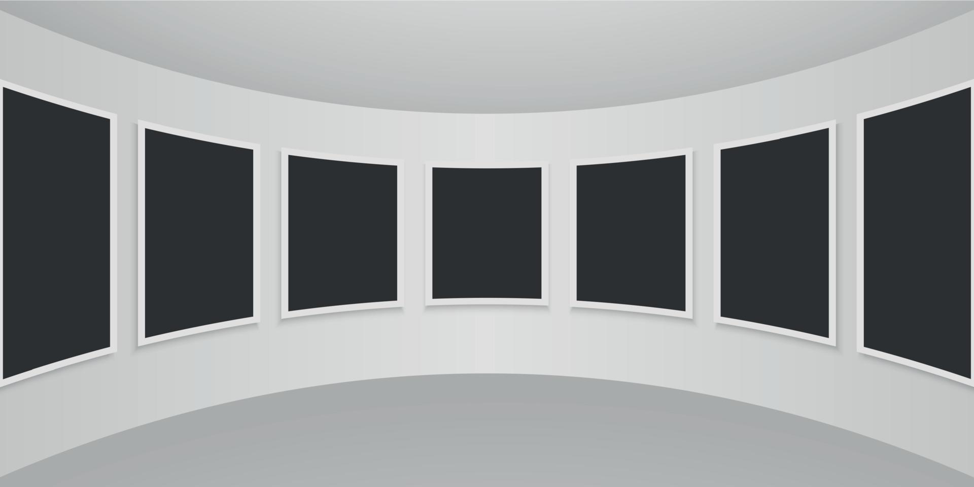 galería interior ilustración vectorial vector