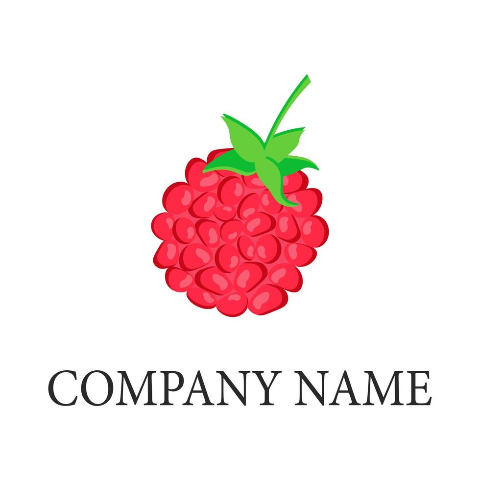 Raspberry Logo Template. Vector illustration 11161307 Vector Art at