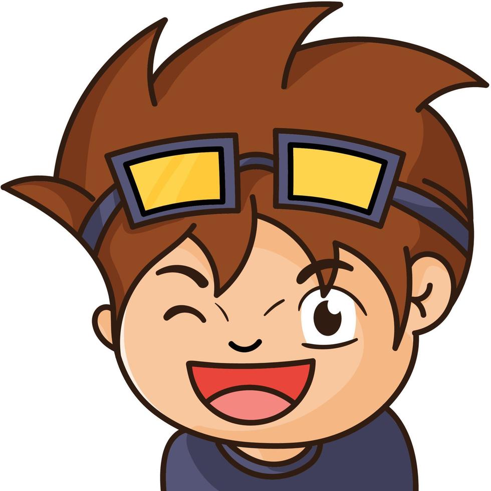 excited male ,twitch emotes, illustrasi vector