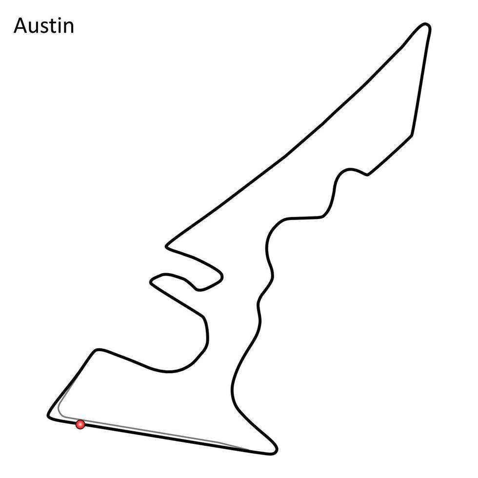 Circuit of the Americas vector