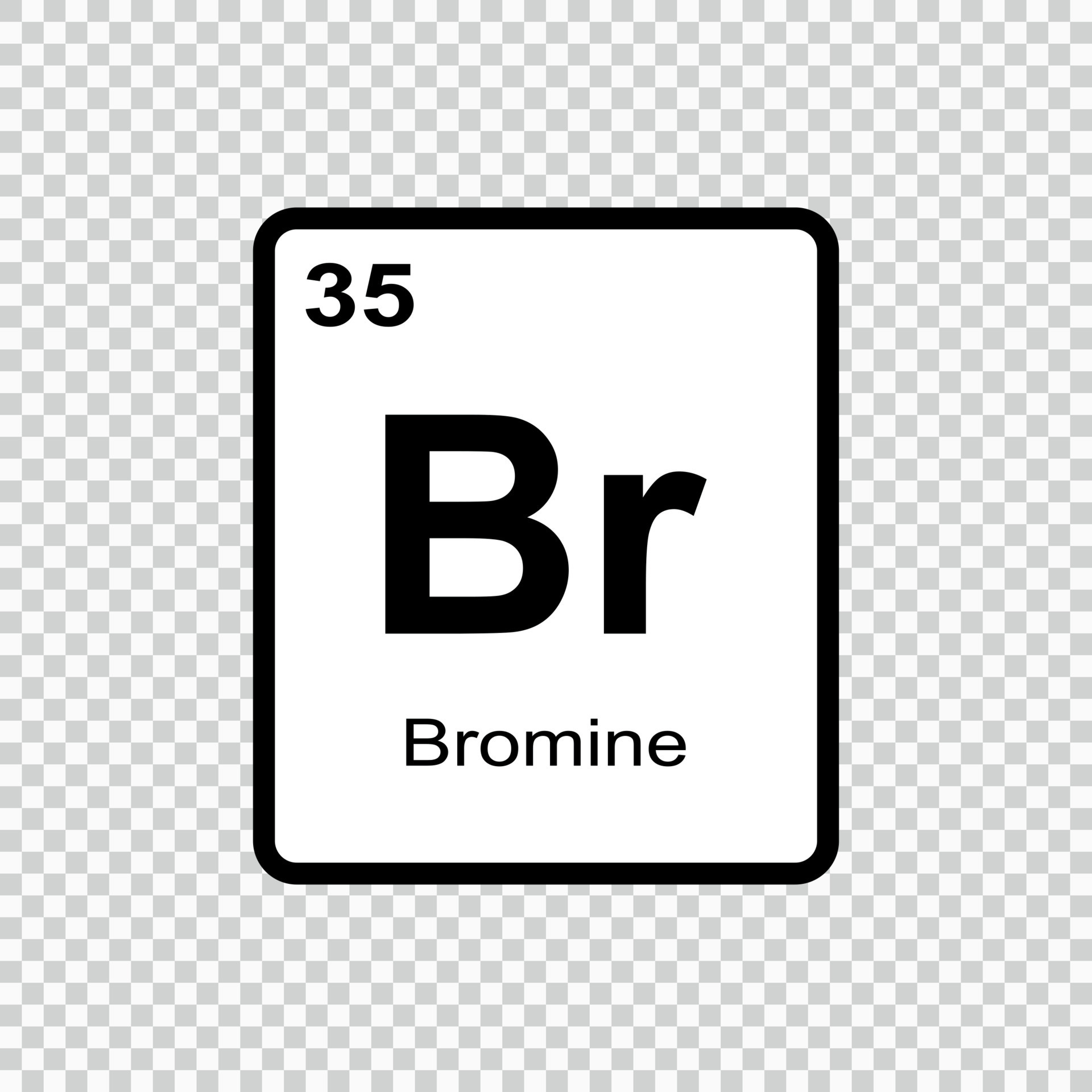chemical element Bromine . Vector illustration 11161581 Vector Art at  Vecteezy