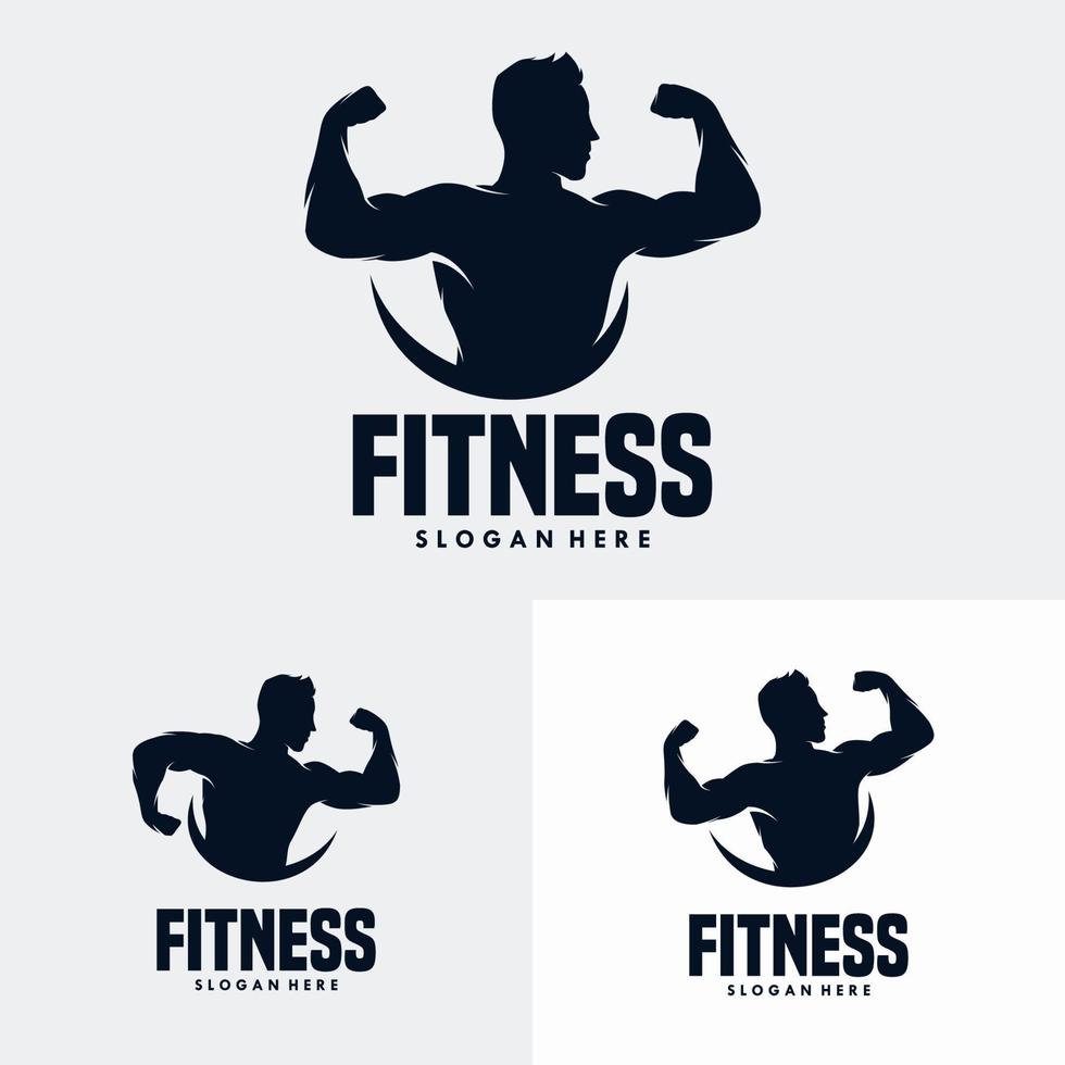 plantilla de diseño de logotipo de gimnasio de fitness vector