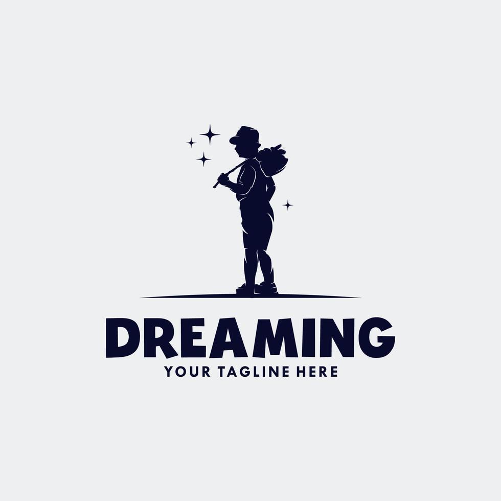 Reaching Dreams Logo Design Template. Dream star logo vector