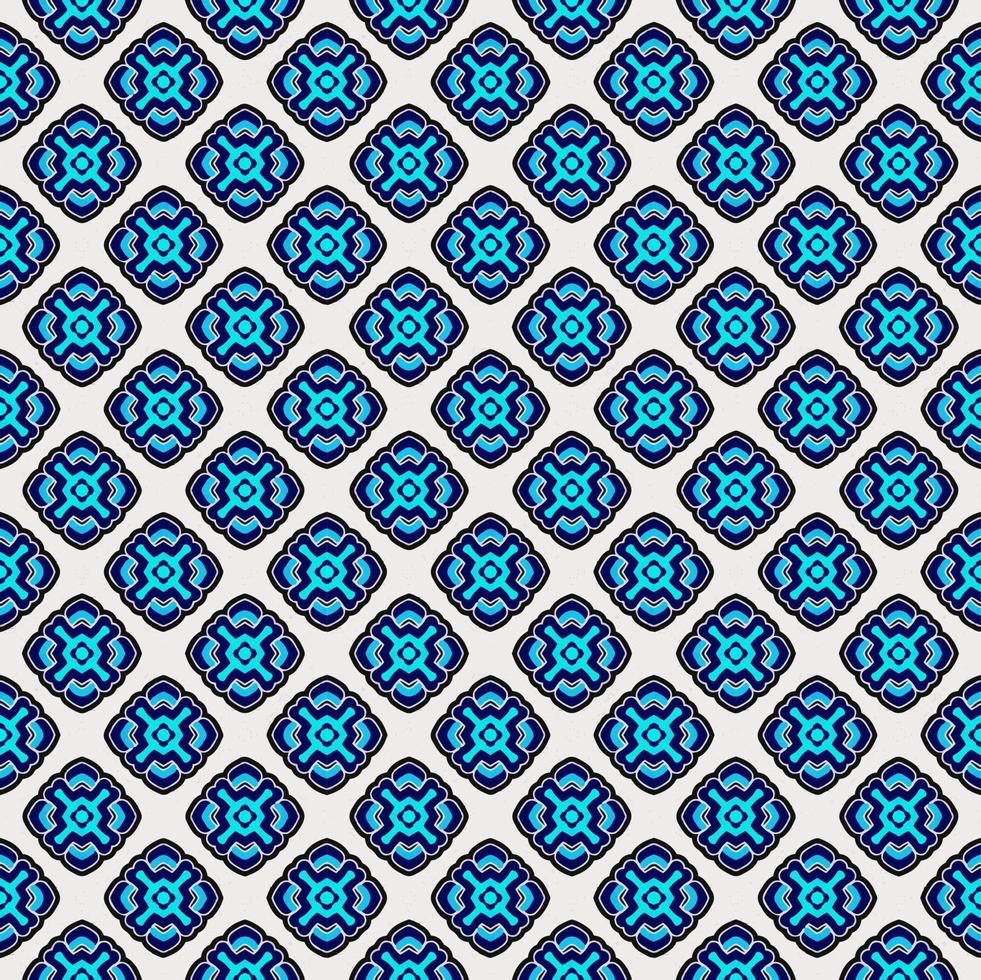 Blue and white color seamless pattern texture and template. Multicolored. Colorful ornamental graphic design. Colored mosaic ornaments. vector