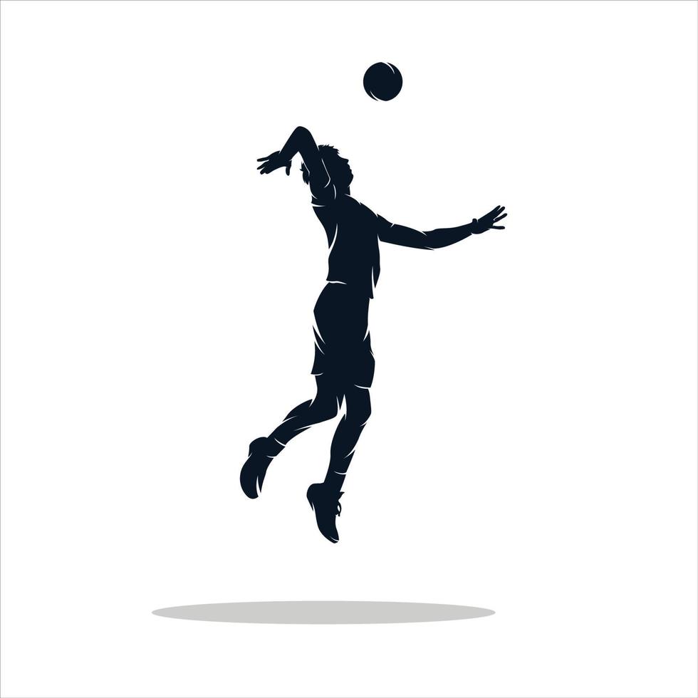 Volleyball logo design template vector