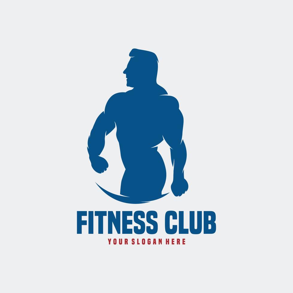 Fitness Gym logo design template vector