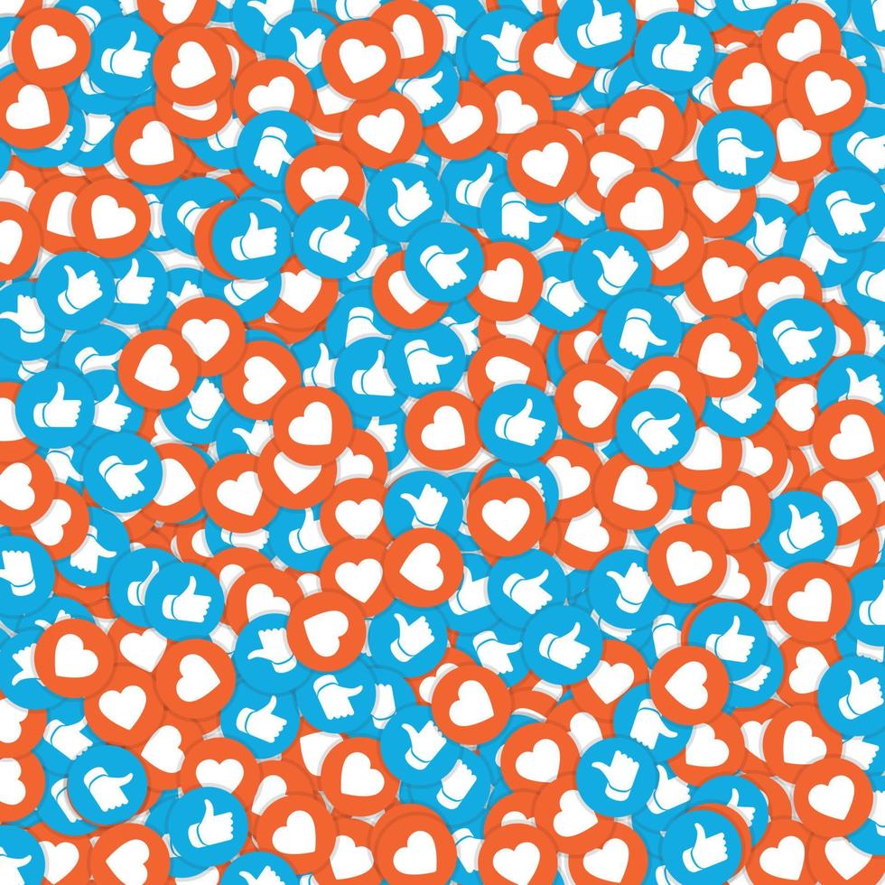 social media like background . Vector