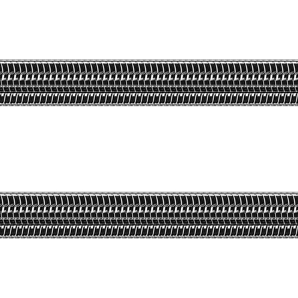 vector illustration of car tires tracks over white background