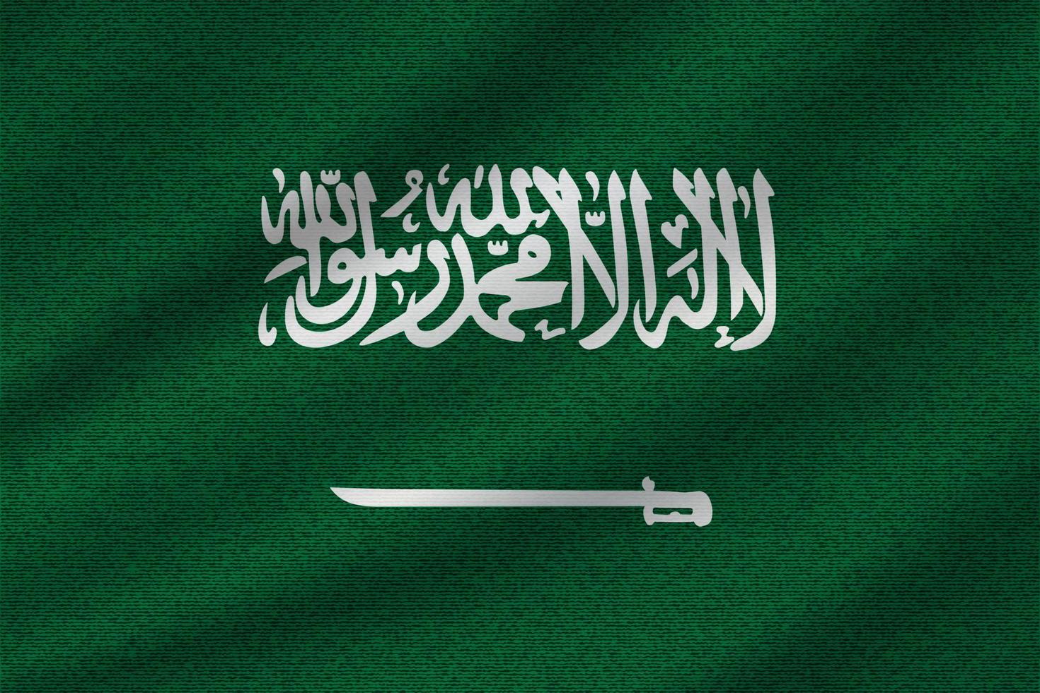 bandera nacional de arabia saudita vector