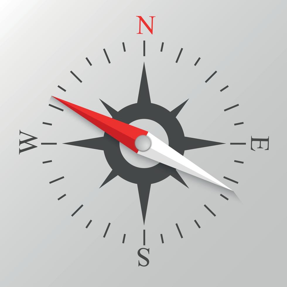 navigation compass display vector