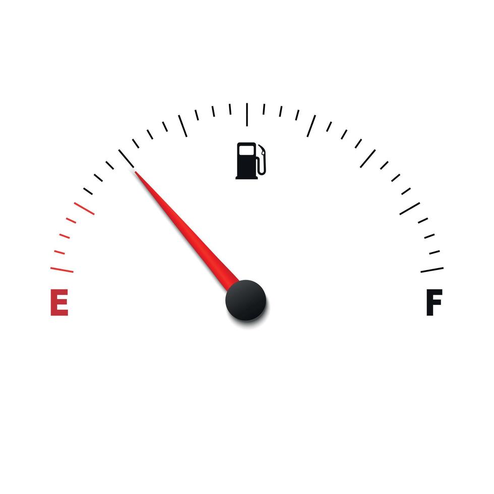 fuel gauge meter . Vector