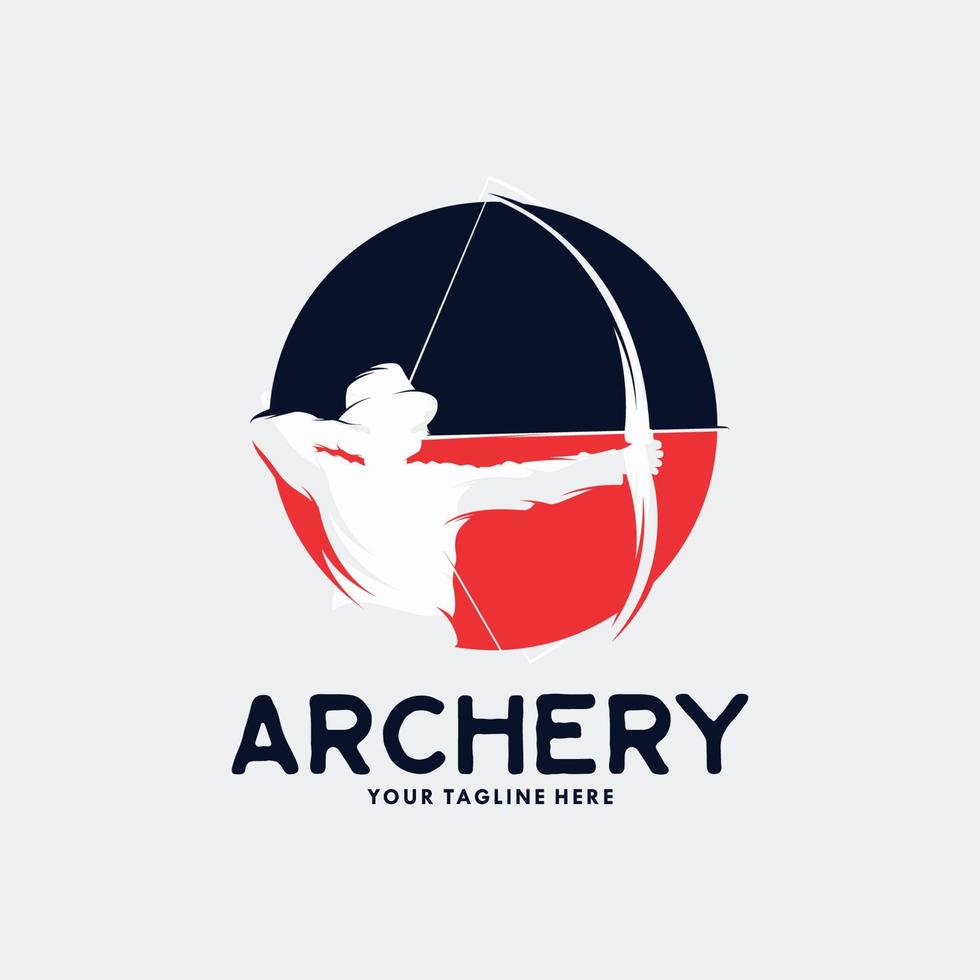 Archery Logo Template Design Vector