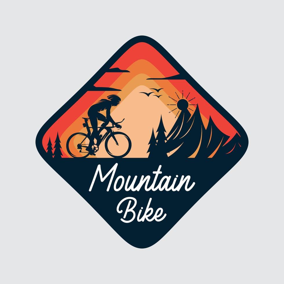 Mountain Bike Free Ride Downhill vector