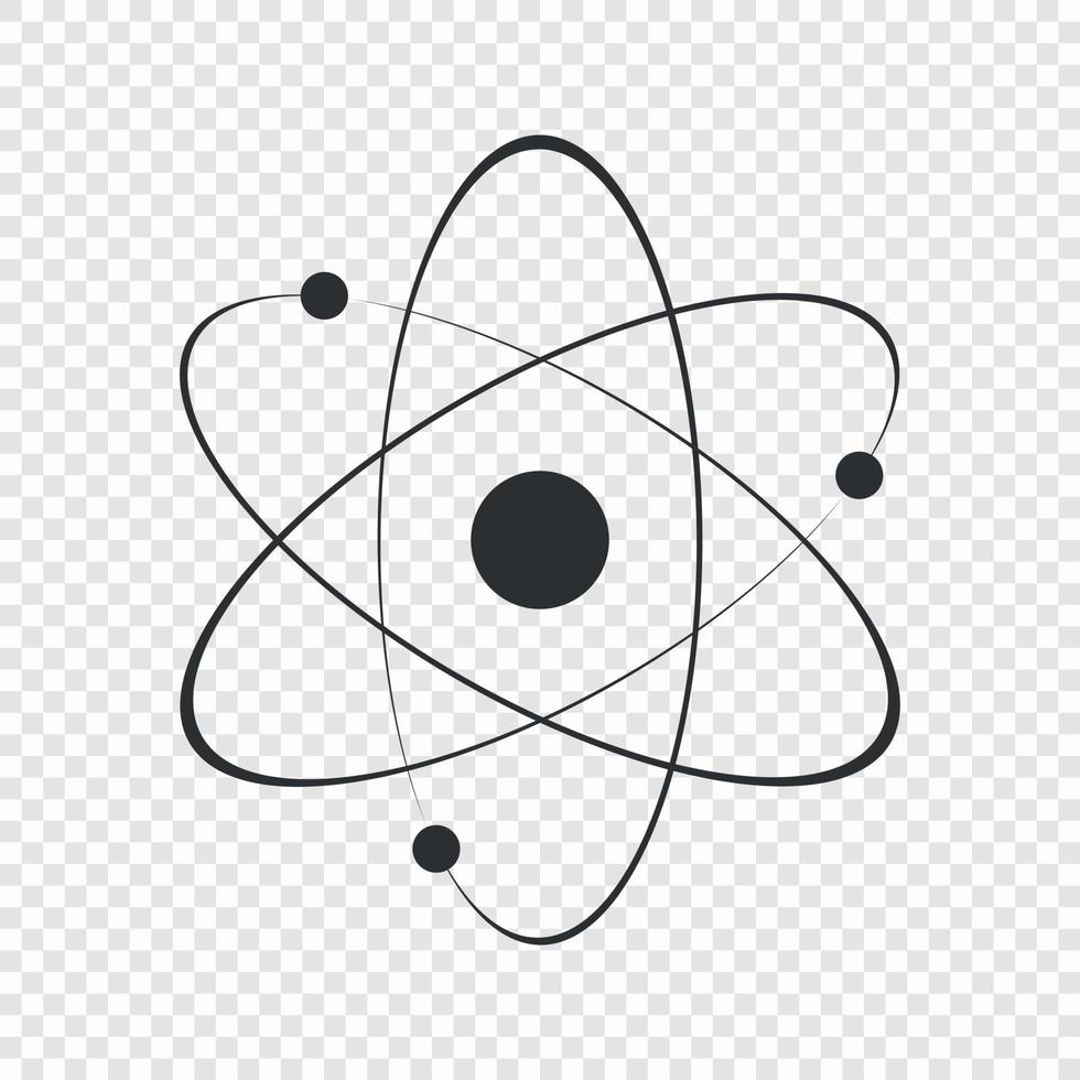 Atom icon . Vector