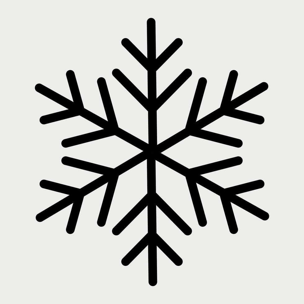 snowflake template for winter holiday cards vector