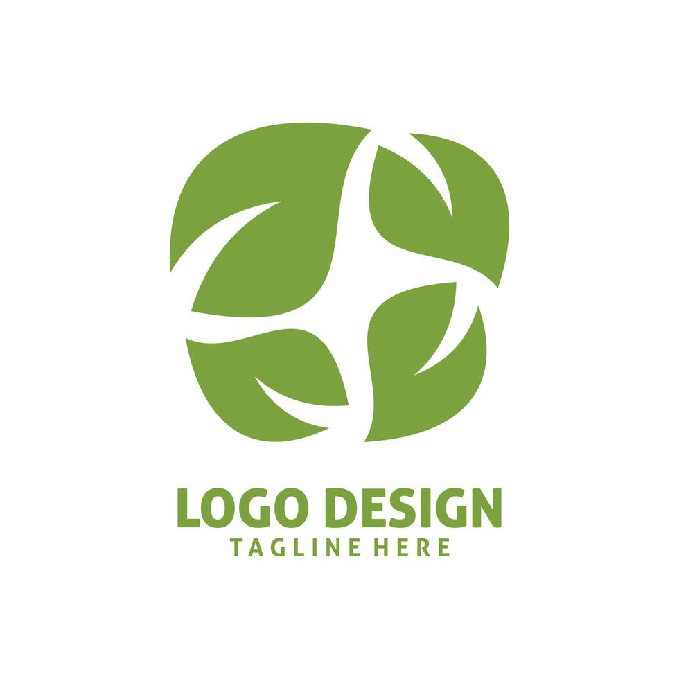 green leaf group logo design 11162642 Vector Art at Vecteezy