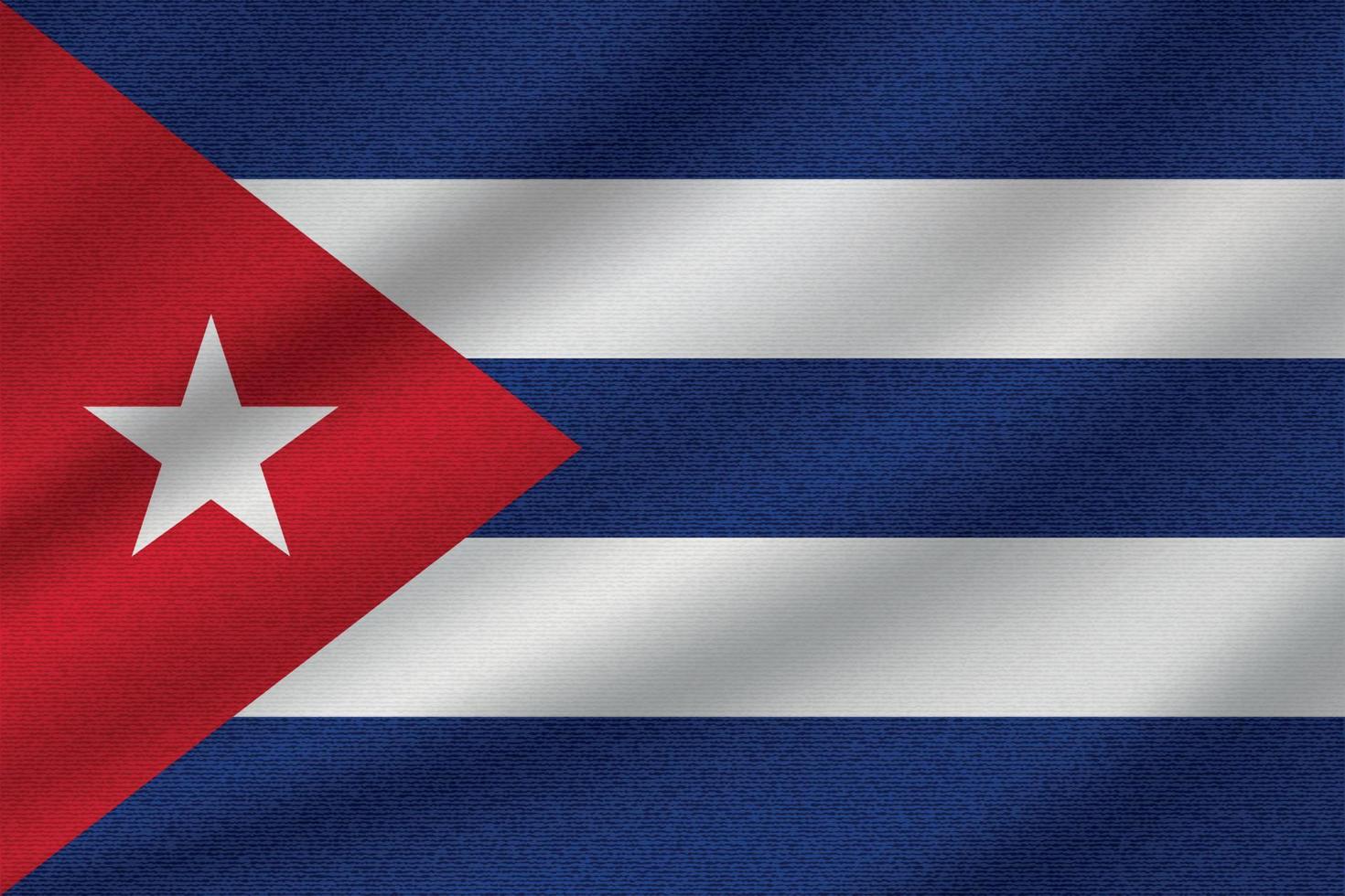 bandera nacional de cuba vector