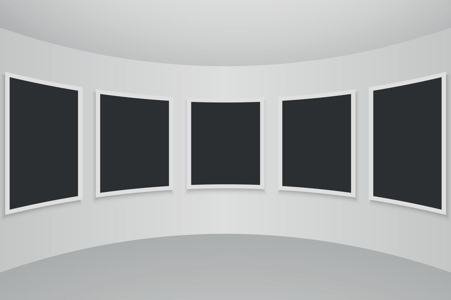 Gallery Interior vector illustration