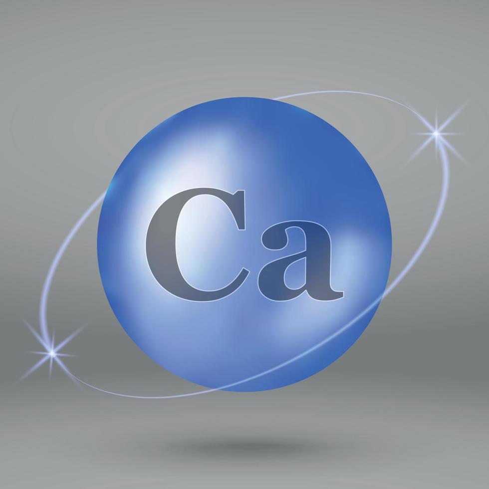 mineral drop pill capsule. Mineral complex design vector