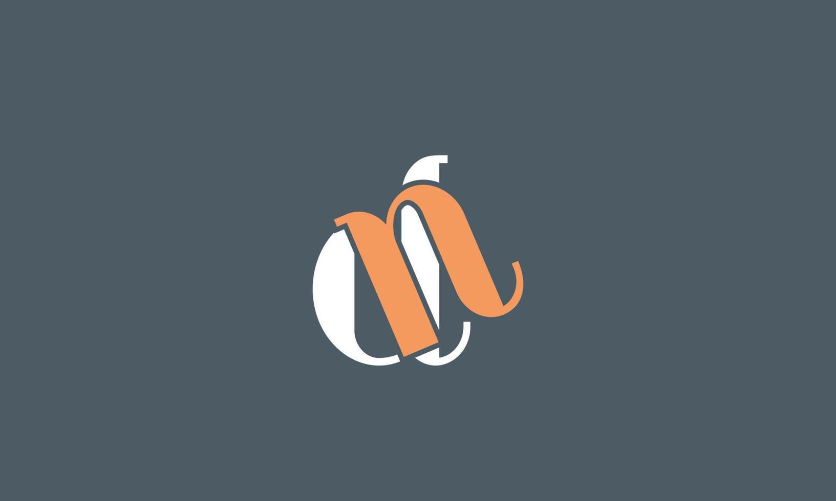 Alphabet letters Initials Monogram logo DN, ND, D and N vector