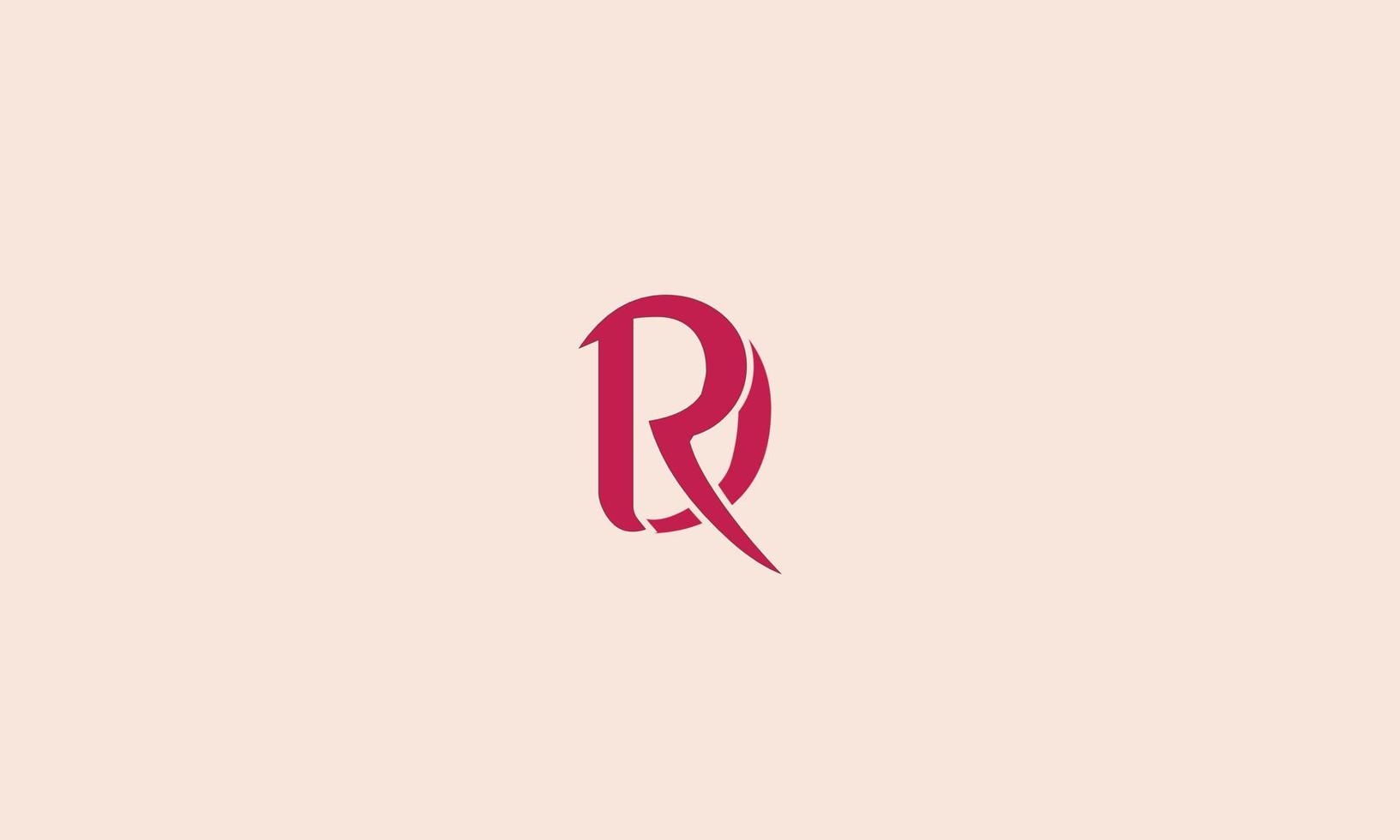 alfabeto letras iniciales monograma logo rd, dr, r y d vector