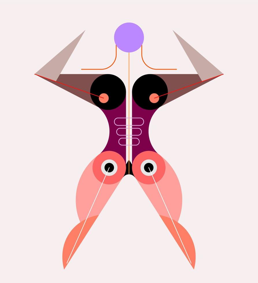 Abstract Human Body vector