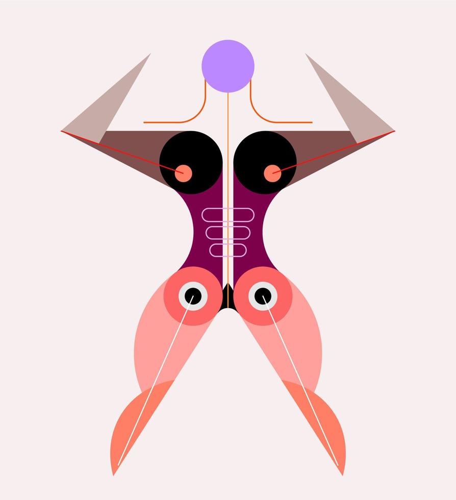 cuerpo humano abstracto vector