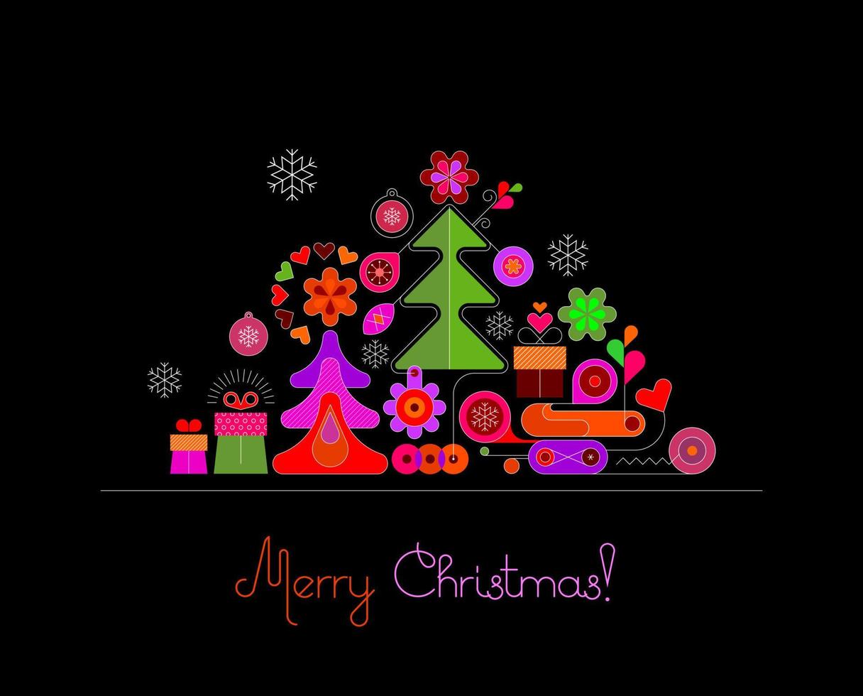 Christmas Greeting Card vector