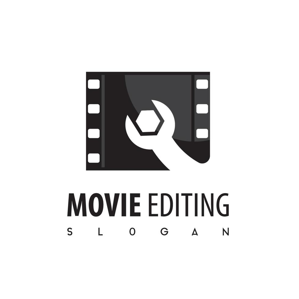 Video Editing Logo Template vector