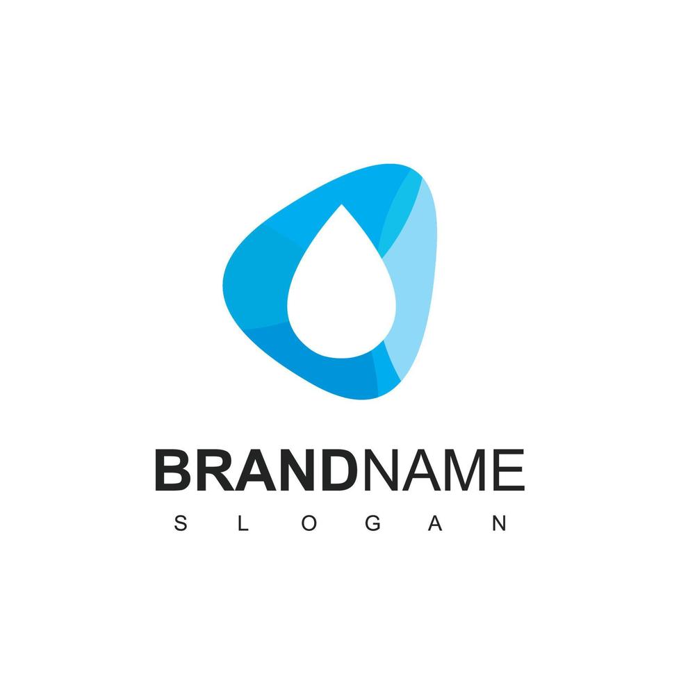 Clean Water Logo Template vector