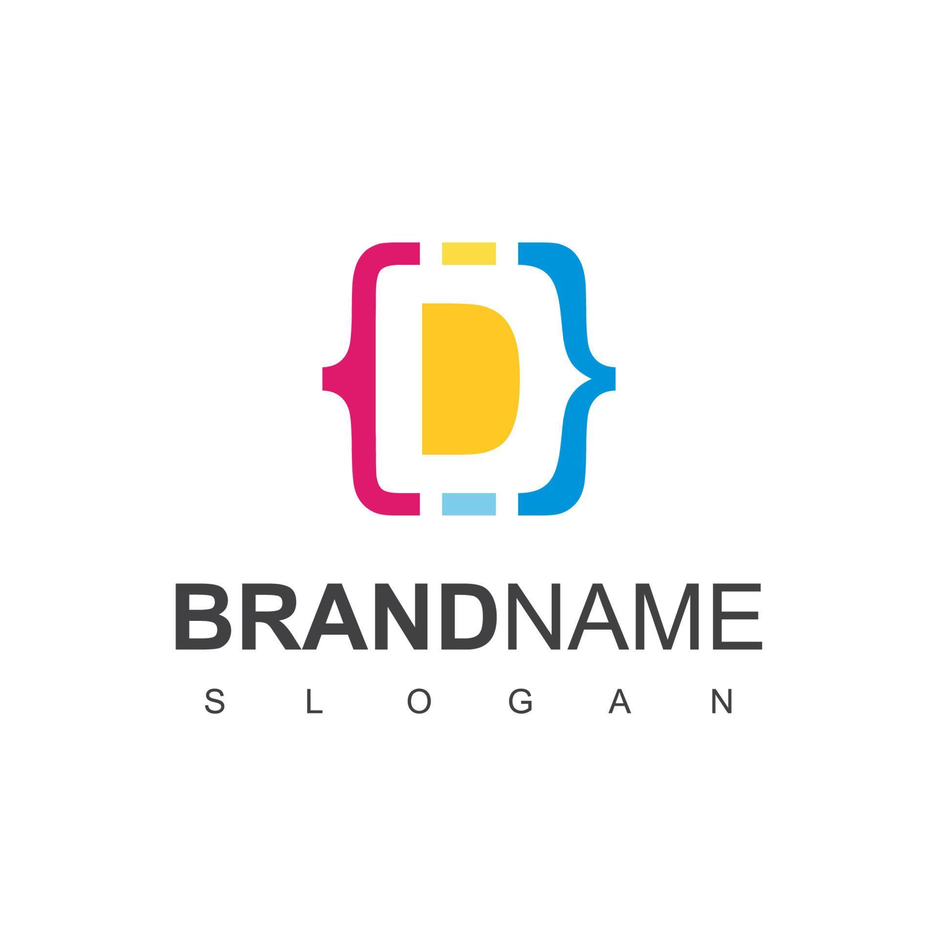 Letter D Programming Code Logo 11163601 Vector Art at Vecteezy