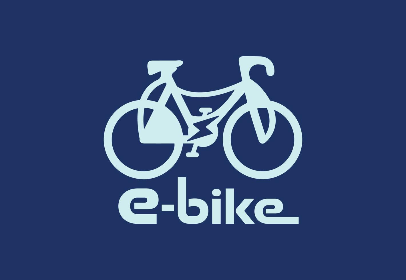 E bike logo and icon design template vector