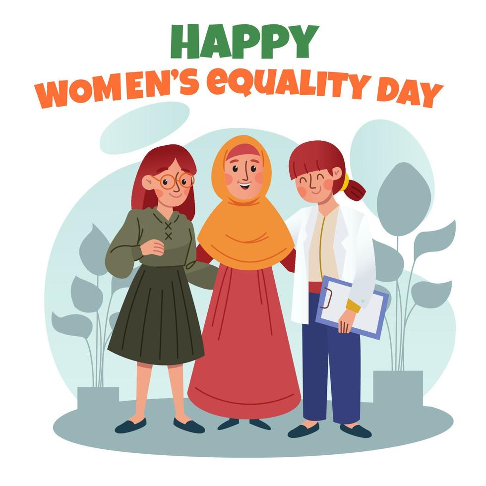 Happy Women's Equality Day vector