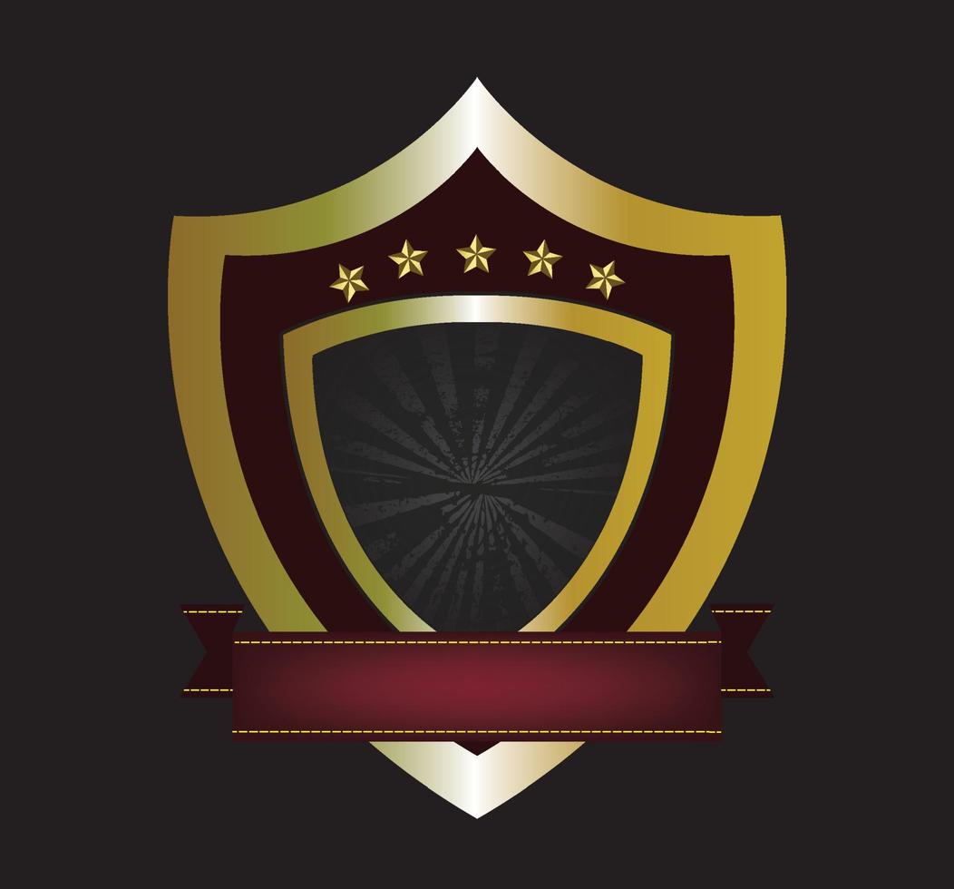 Golden logo template vector