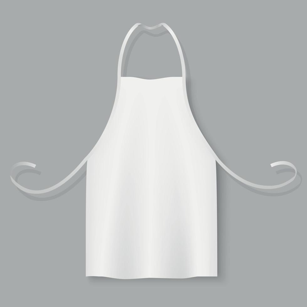 llustration of chef apron over grey background vector