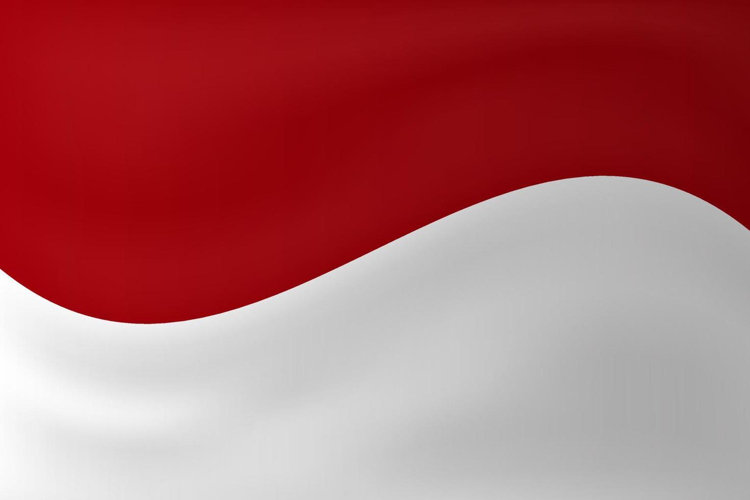 Wave illustration Indonesia flag background design vector for background