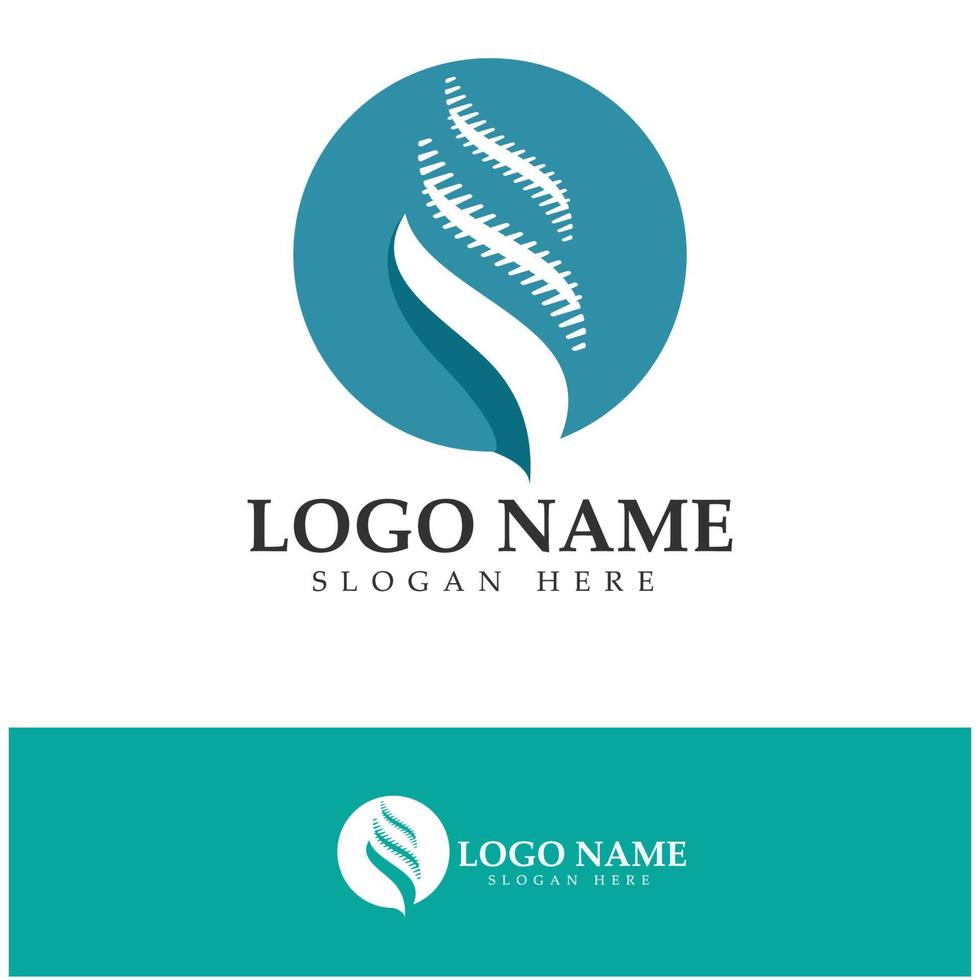 Spine diagnostics symbol logo template vector illustration design