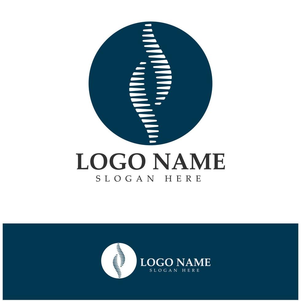 Spine diagnostics symbol logo template vector illustration design