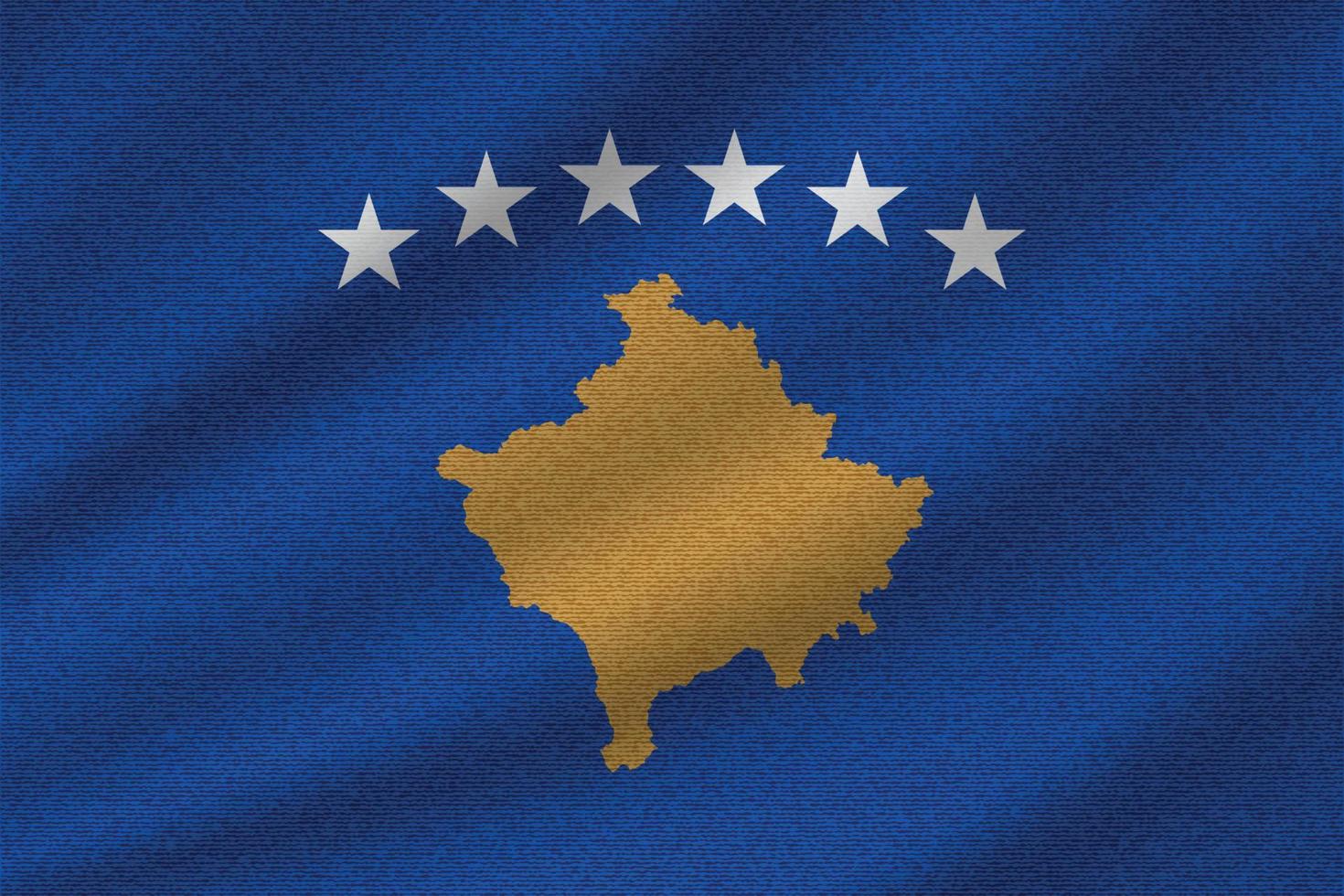 bandera nacional de kosovo vector