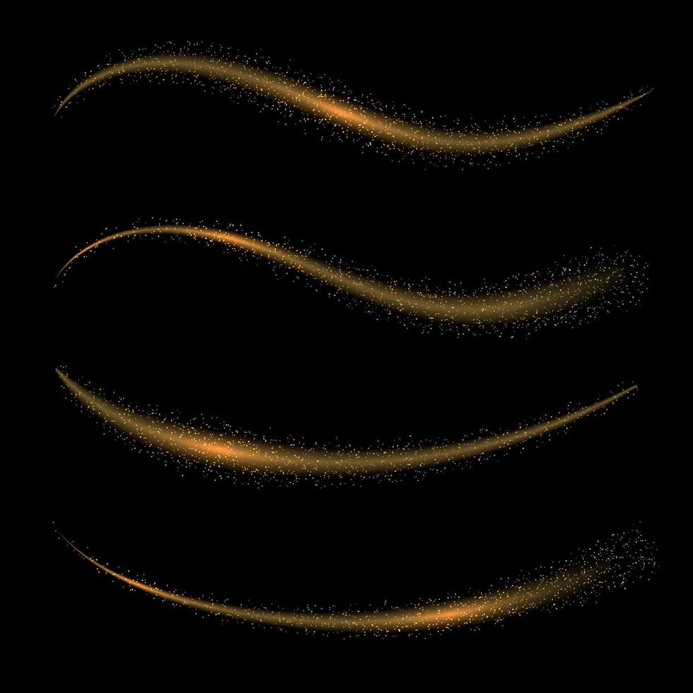 Magic light glow effect stars bursts vector