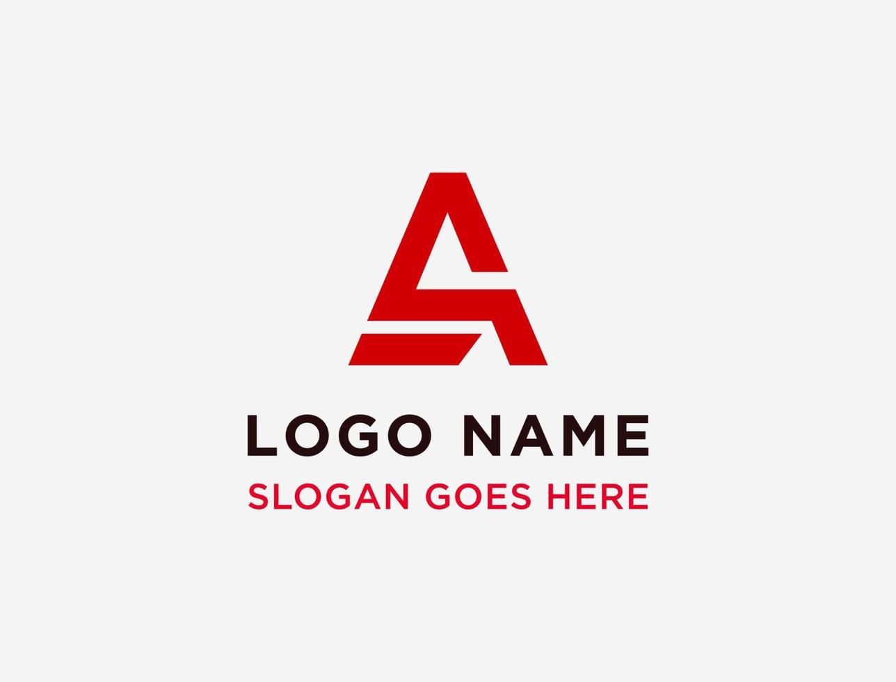 Simple letter A logo design template on white background. Suitable for sport and any brand logo and etc. vector