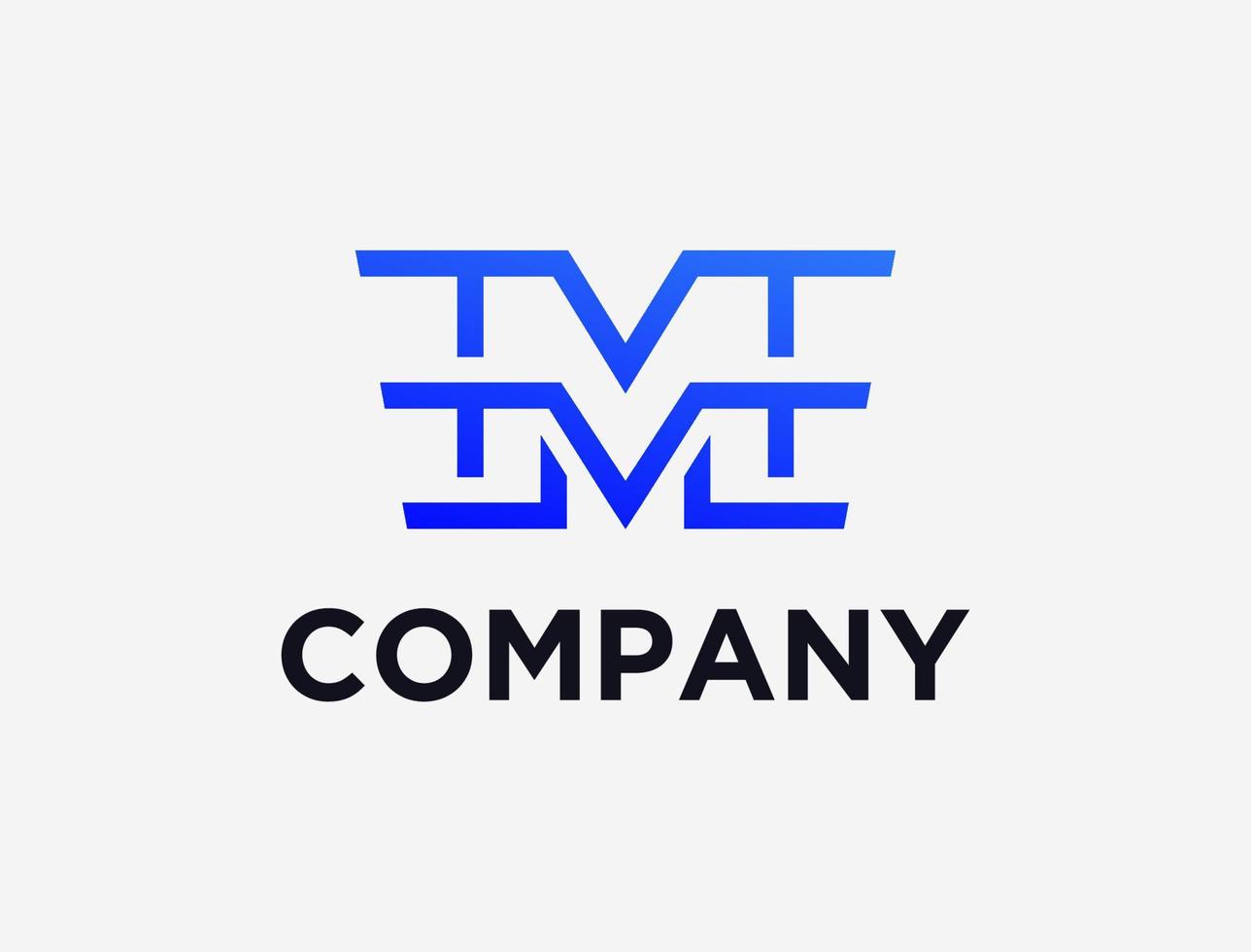 Simple letter M logo design template vector
