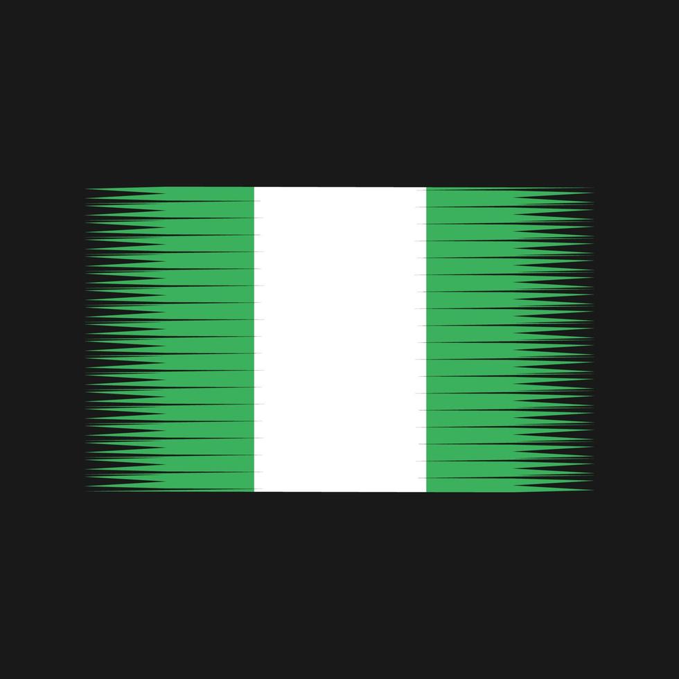 vector de la bandera de nigeria. bandera nacional