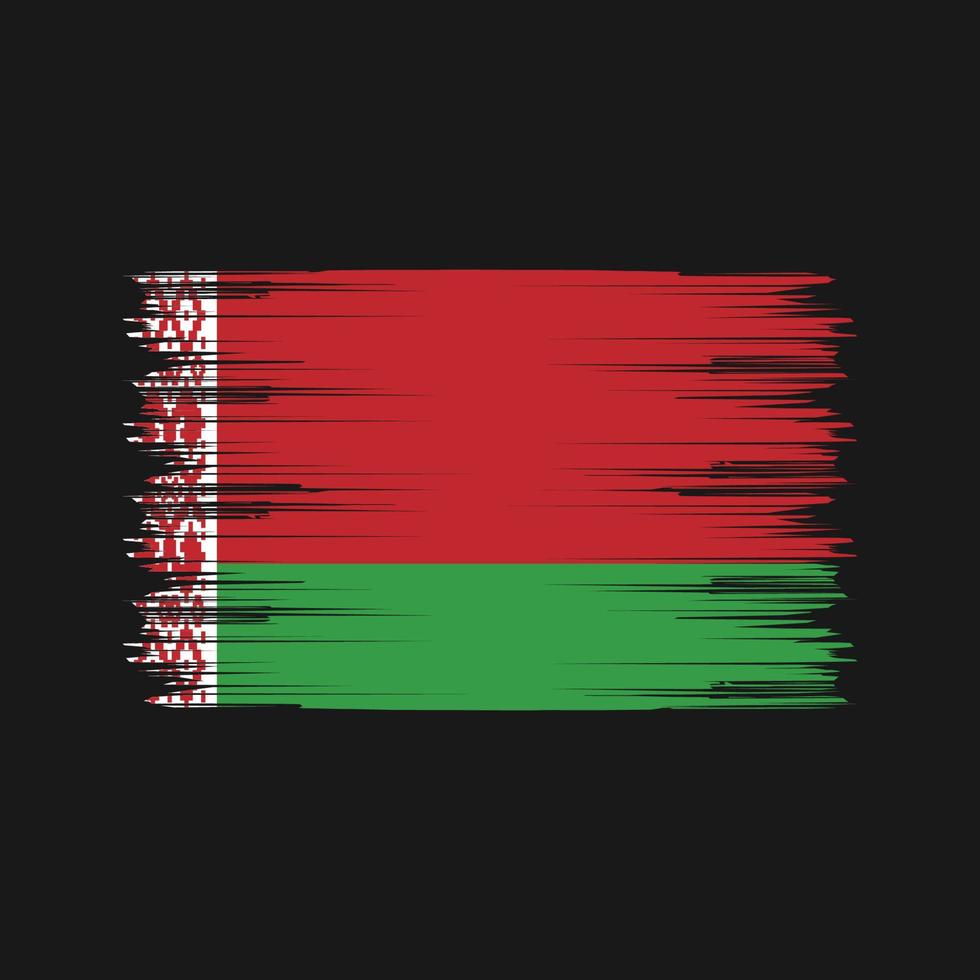 Belarus Flag Brush. National Flag vector