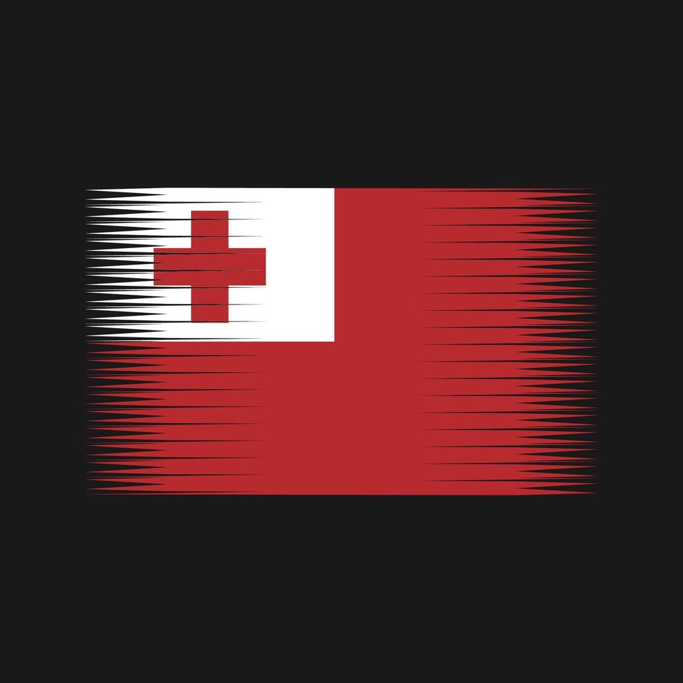 vector de la bandera de tonga. bandera nacional