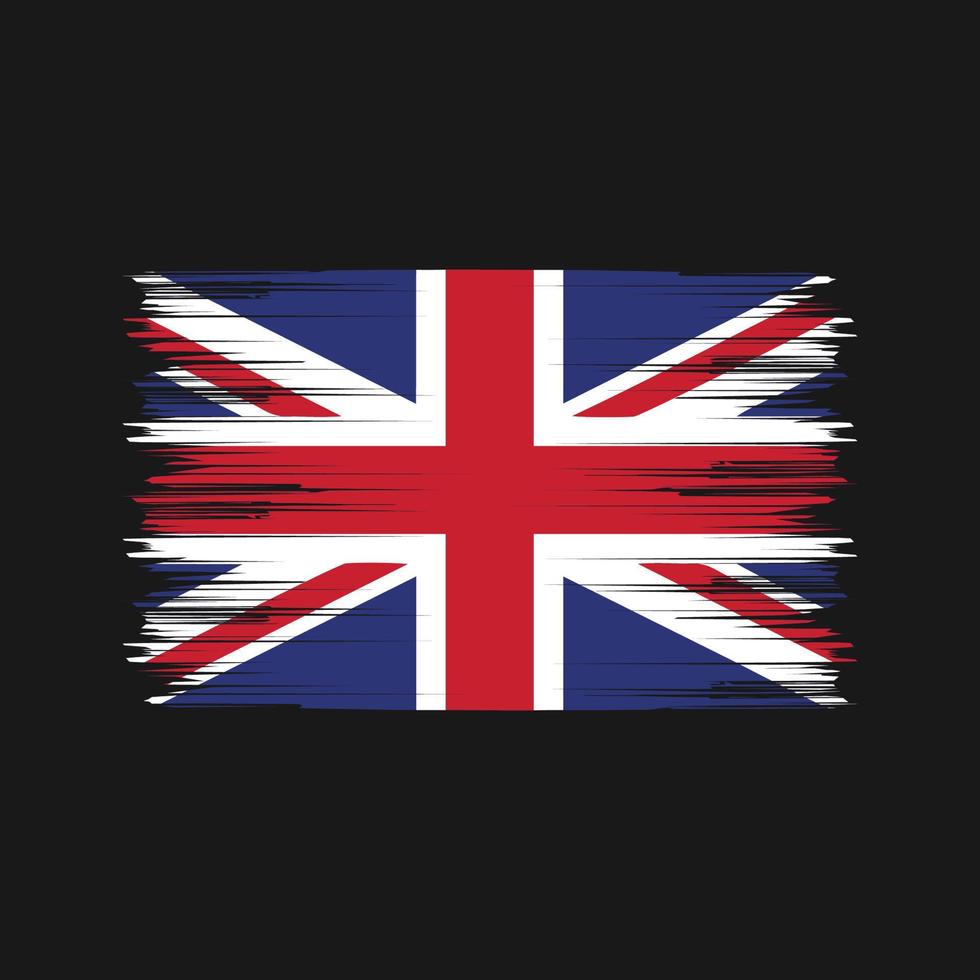 United Kingdom Flag Brush. National Flag vector