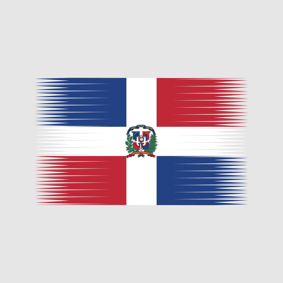 vector de la bandera de la república dominicana. bandera nacional