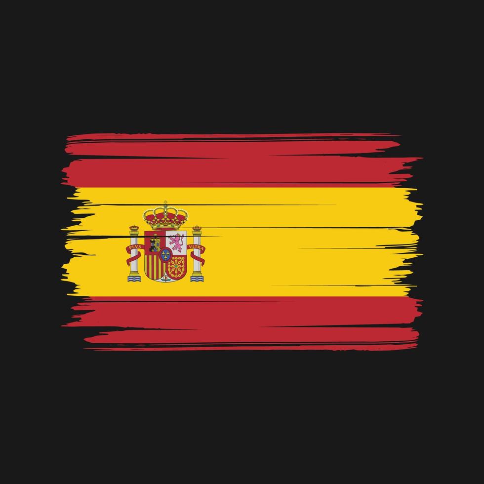 Spain Flag Brush Vector. National Flag vector