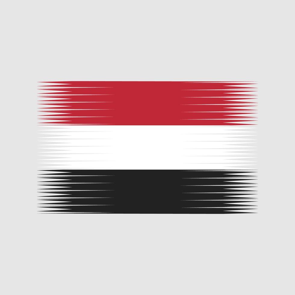 vector de la bandera de yemen. bandera nacional