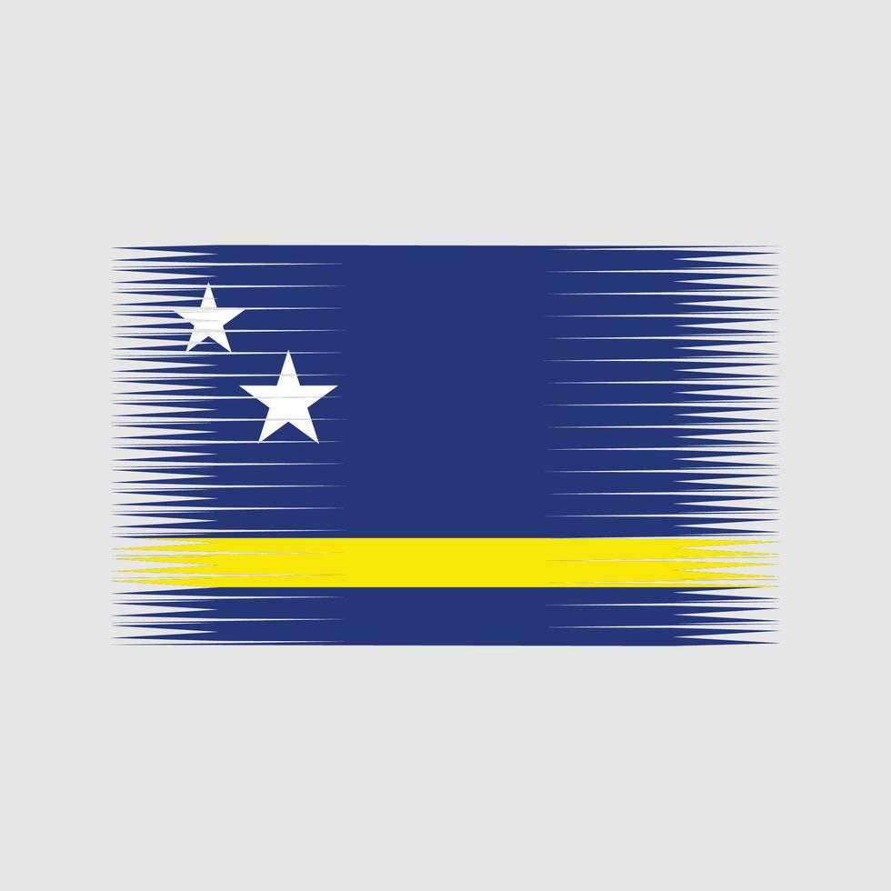 vector de la bandera de curazao. bandera nacional